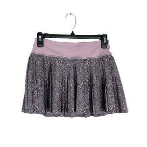 Lululemon Pleat to Street Skirt Dottie Mum Deep Coal Mauvelous Size 2  W8501S